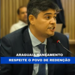 Vereador Arnon Lustosa questiona Araguaia Saneamento sobre água e esgoto em Redenção PA